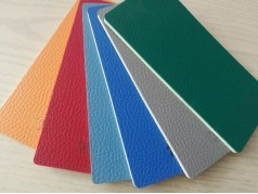 Eco-friendly 3-12mm thickness indoor sports floor lichi pattern PVC mats